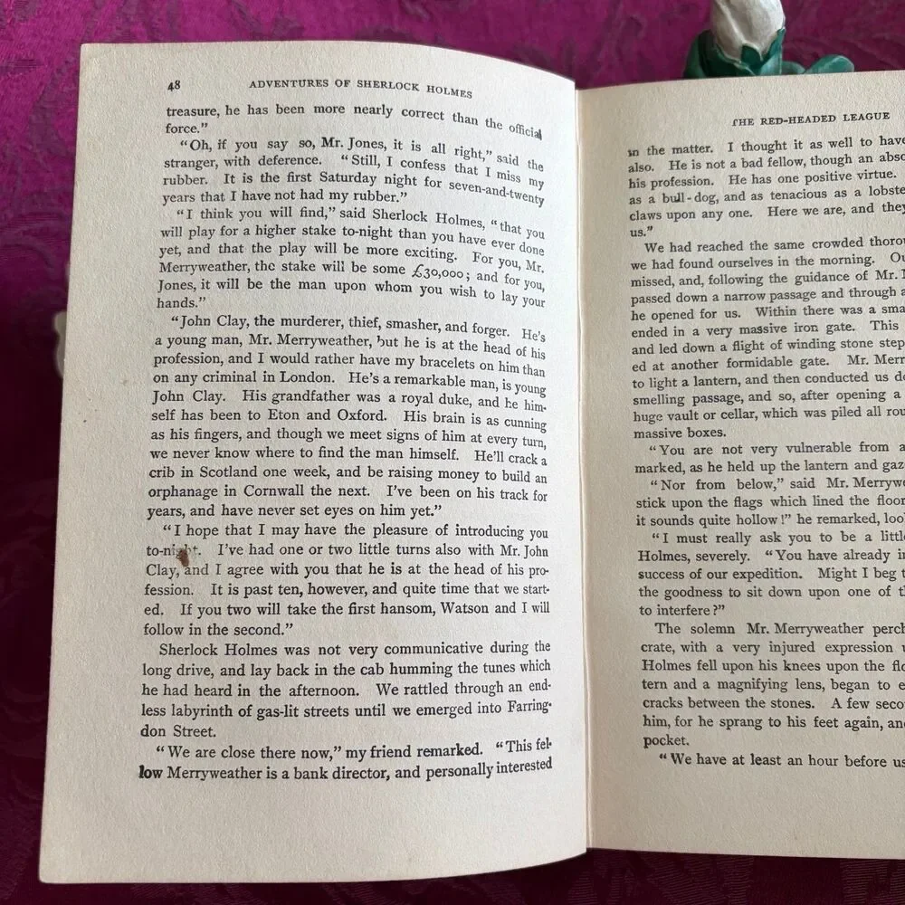 Ca 1920 Adventures of Sherlock Holmes by A. Conan Doyle, Illustrated (4)